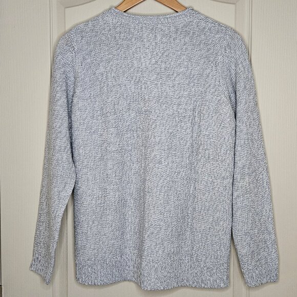 Edinburgh Woollen Mill (EWM) Gray/White Button-down Cardigan, women's M (14-16) - Picture 2 of 8